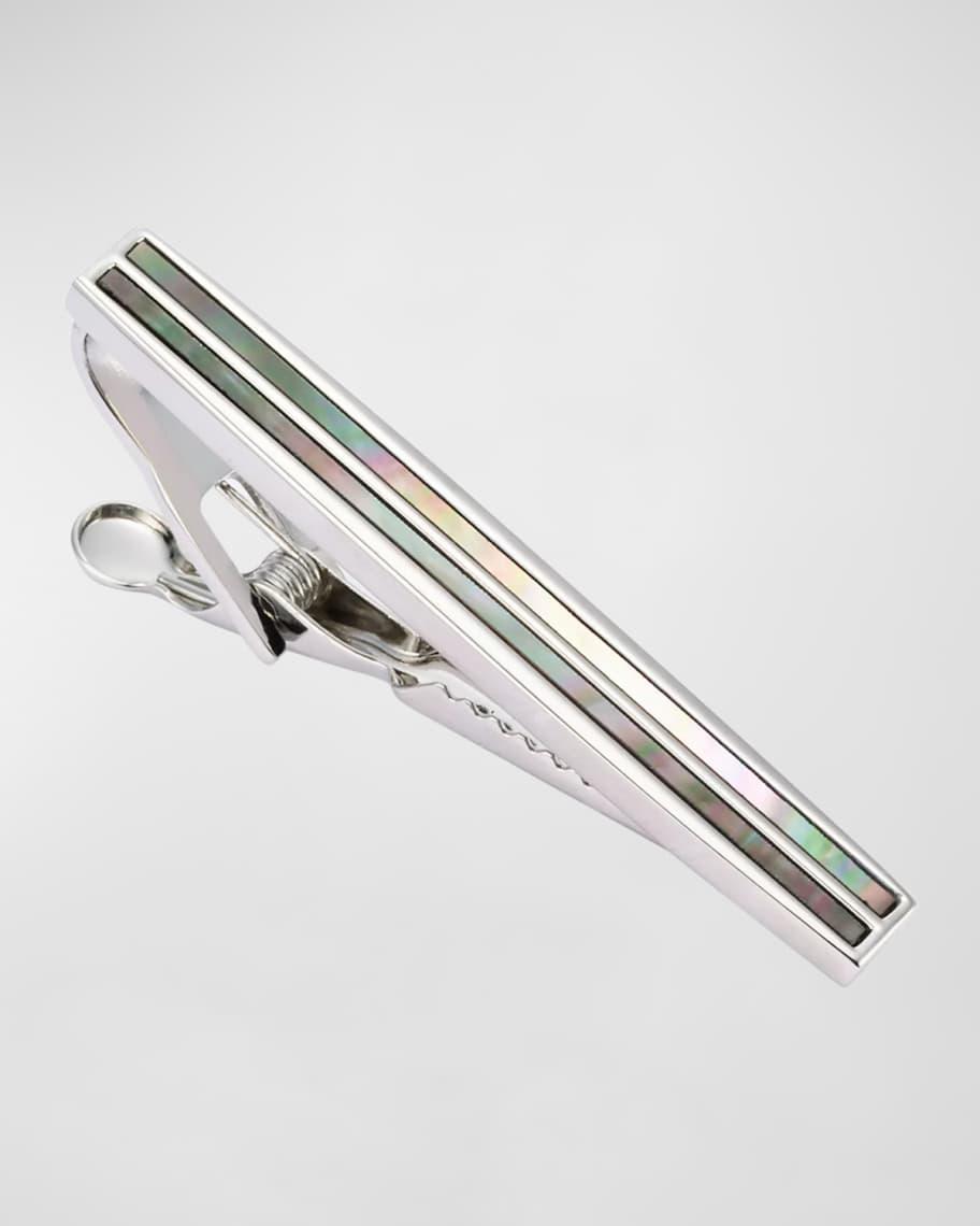 Men's Mother-Of-Pearl Stripe Tie Bar Product Image