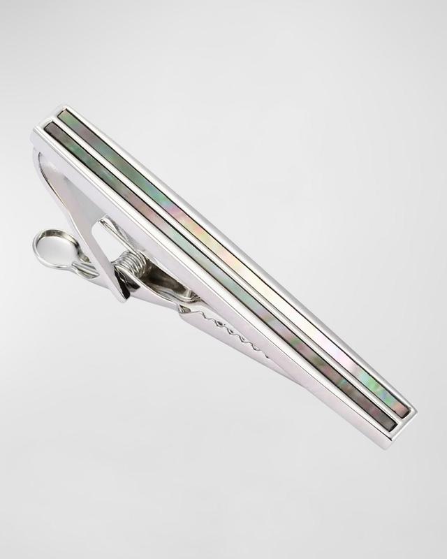 Men's Mother-Of-Pearl Stripe Tie Bar Product Image