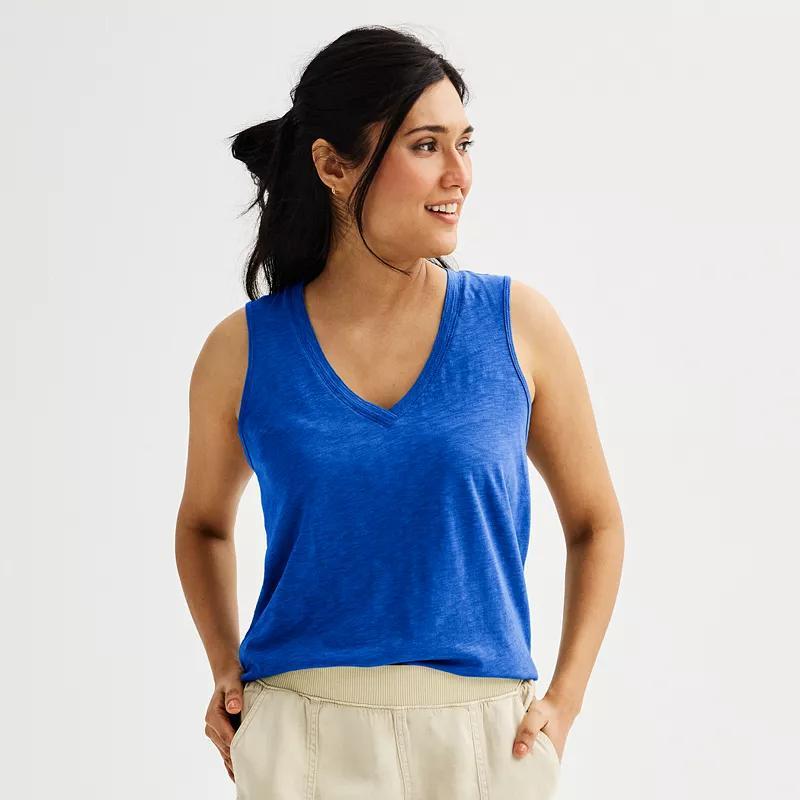 Womens Sonoma Goods For Life V-Neck Tank Top Product Image