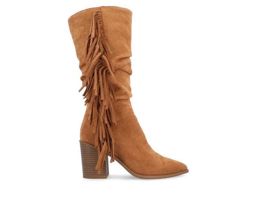 Women's Journee Collection Hartly-XWC Mid Calf Western Inspired Boot Product Image