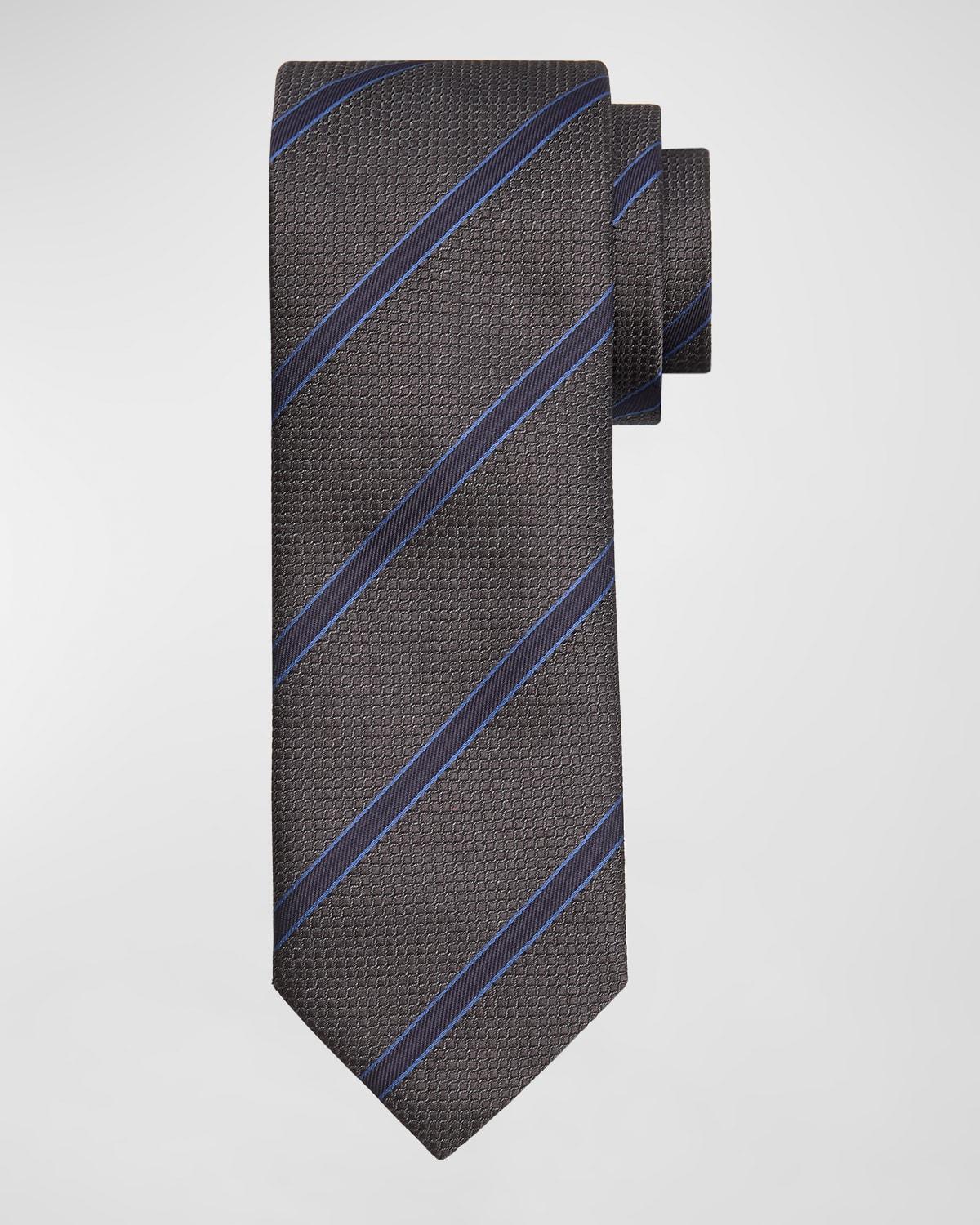 Men's Silk Regimental Stripe Tie Product Image