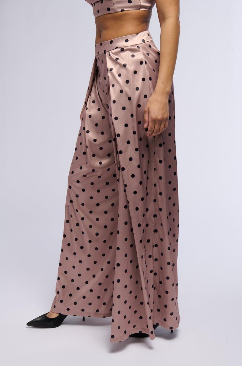 LORRAINE POLKA DOT WIDE LEG TROUSER Product Image