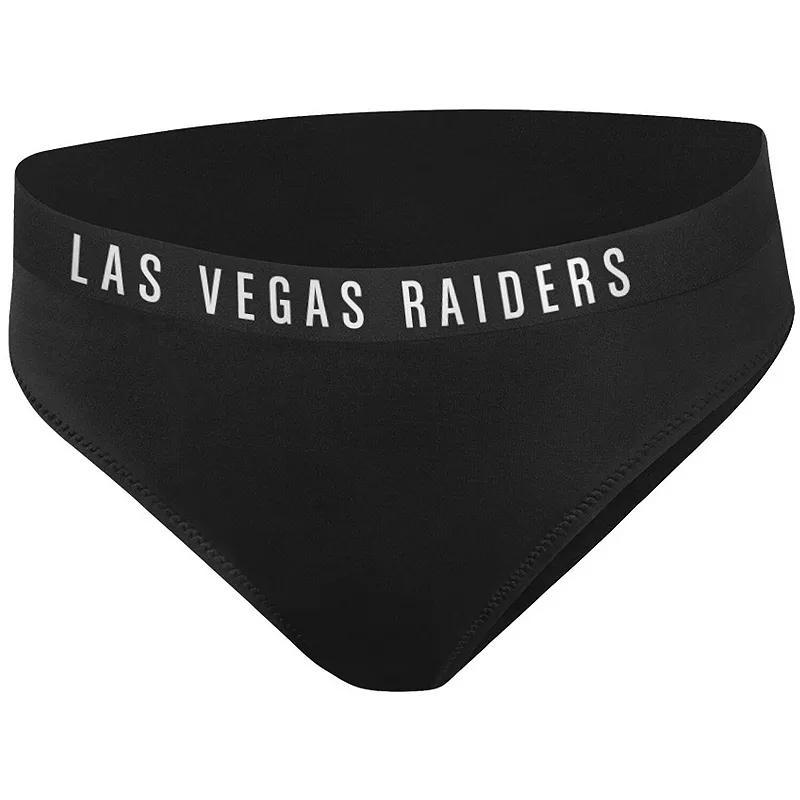 Womens G-III 4Her by Carl Banks Black Las Vegas Raiders All-Star Bikini Bottom Product Image