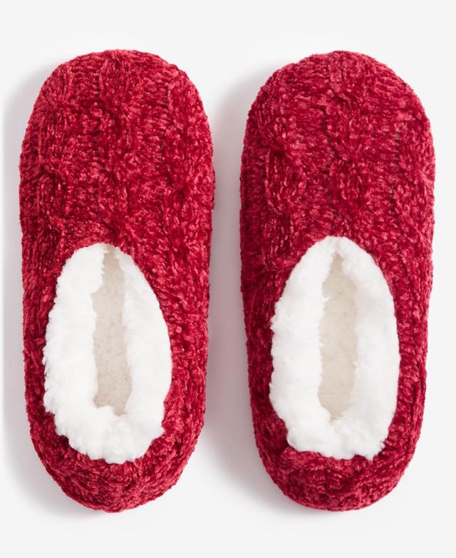 Charter Club Womens Cable Chenille Ped Slipper Socks, Created for Macys Product Image