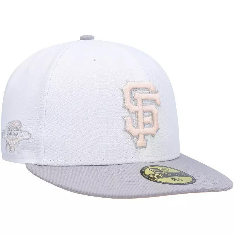 Mens New Era /Gray San Francisco Giants 2002 World Series Side Patch Undervisor 59FIFTY Fitted Hat Product Image