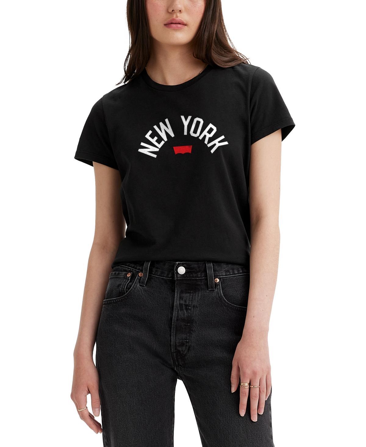 Levis Womens The Perfect Cotton City Graphic T-Shirt Product Image