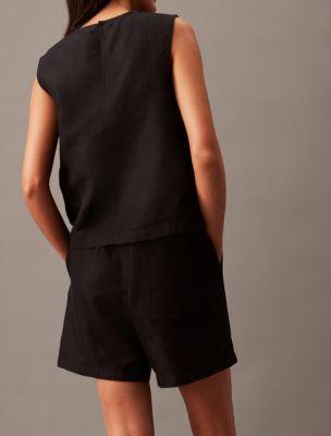 Casual Linen Blend Pull-On Shorts Product Image