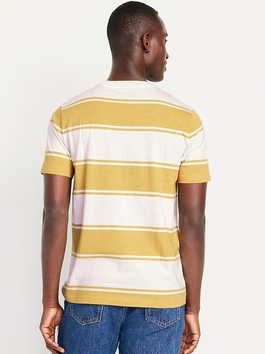 Crew-Neck Striped T-Shirt Product Image