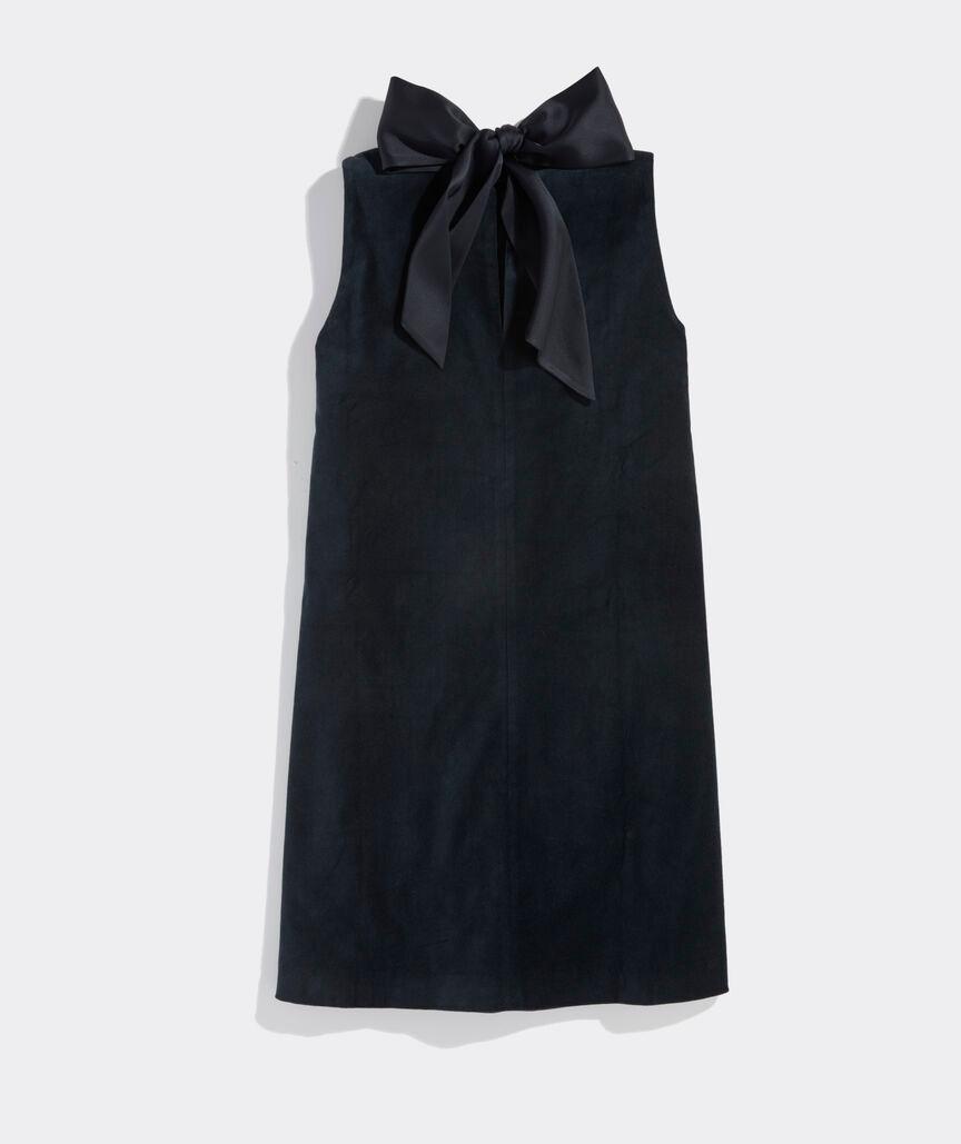 Velvet Bow Back Dress Product Image