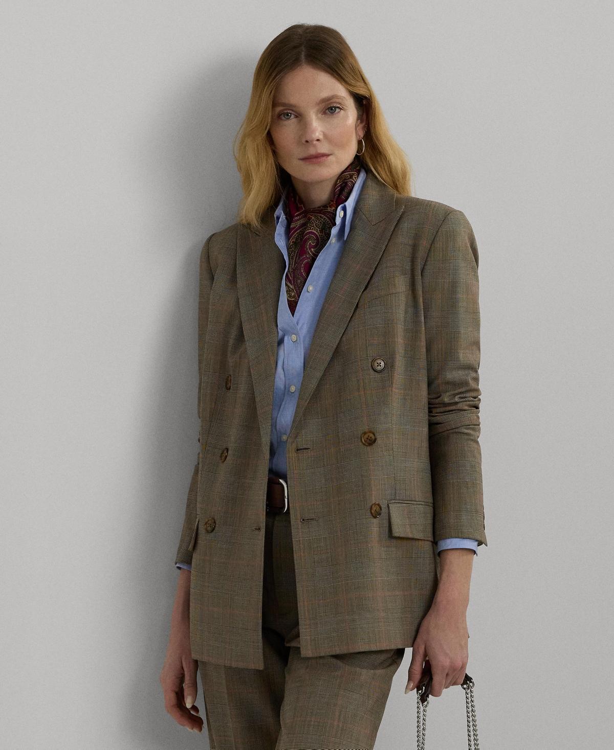 Lauren Ralph Lauren Womens Glen Check Blazer Product Image