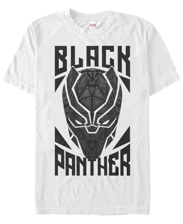 Marvel Mens Black Panther Geometric Mask, Short Sleeve T-Shirt Product Image