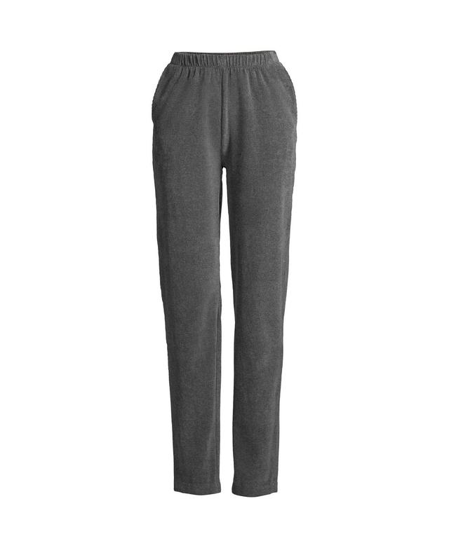 Lands End Womens Sport Knit High Rise Corduroy Elastic Waist Pants Product Image