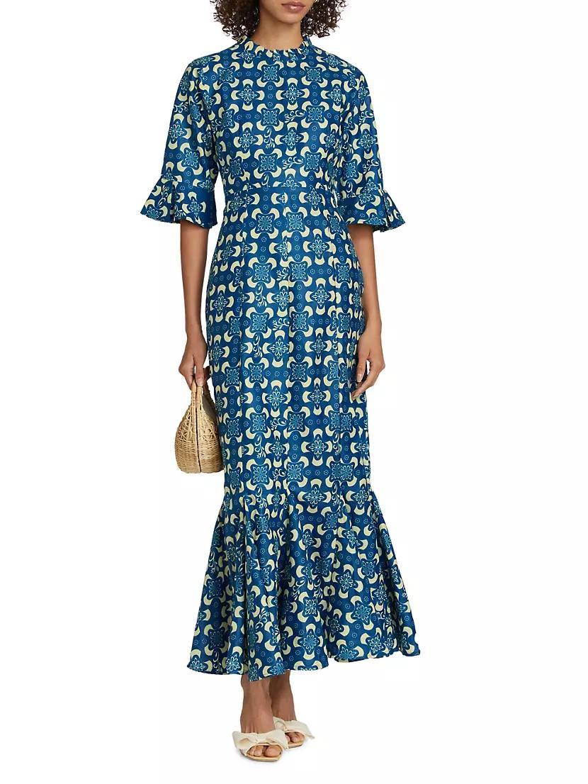 Tiwa Printed Cotton Maxi Dress Product Image