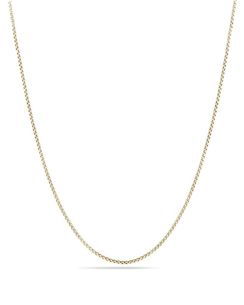 Womens Baby Box Chain Necklace in 18K Yellow Gold/1.7mm Product Image