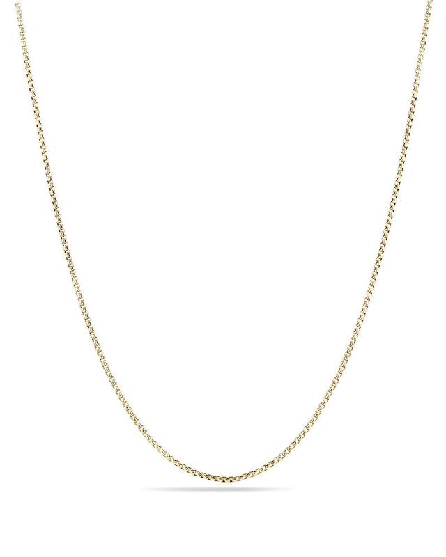 Womens Baby Box Chain Necklace in 18K Yellow Gold/1.7mm Product Image