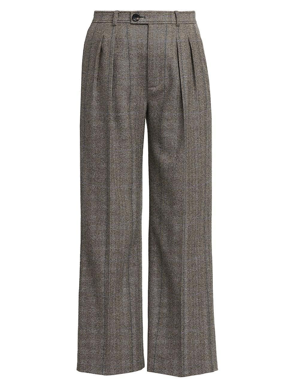 Womens Yurik Wide-Leg Cashmere Trousers Product Image