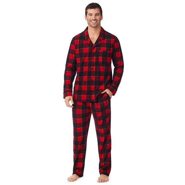 Big & Tall Cuddl Duds Cozy Lodge Notch Collar 2-Piece Pajama Set, Mens Product Image