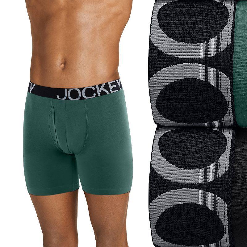 Big & Tall Jockey ActiveStretch 2-pack Long Leg 7-in. Boxer Briefs, Mens Product Image