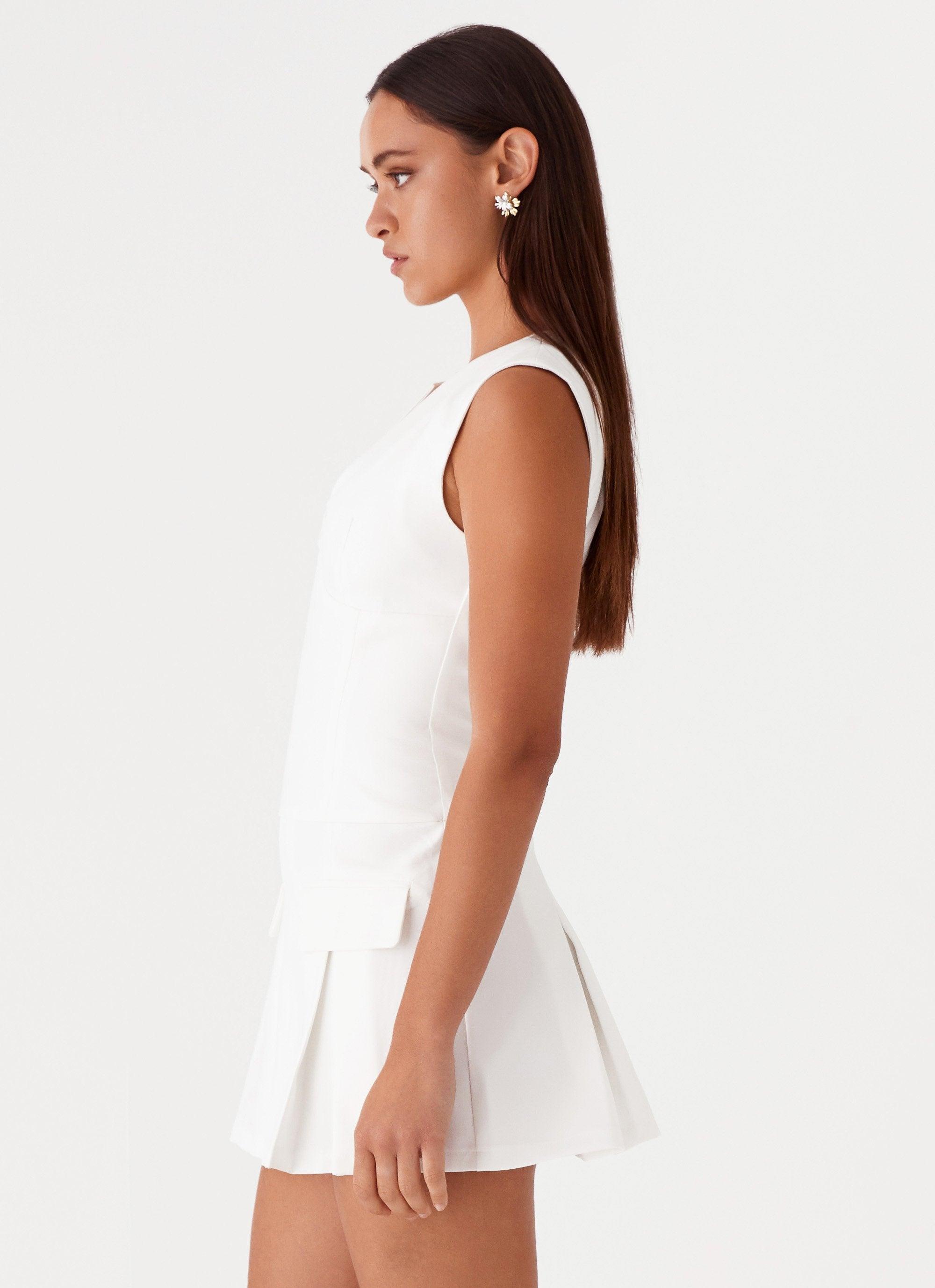 Cassia Mini Dress - White Product Image