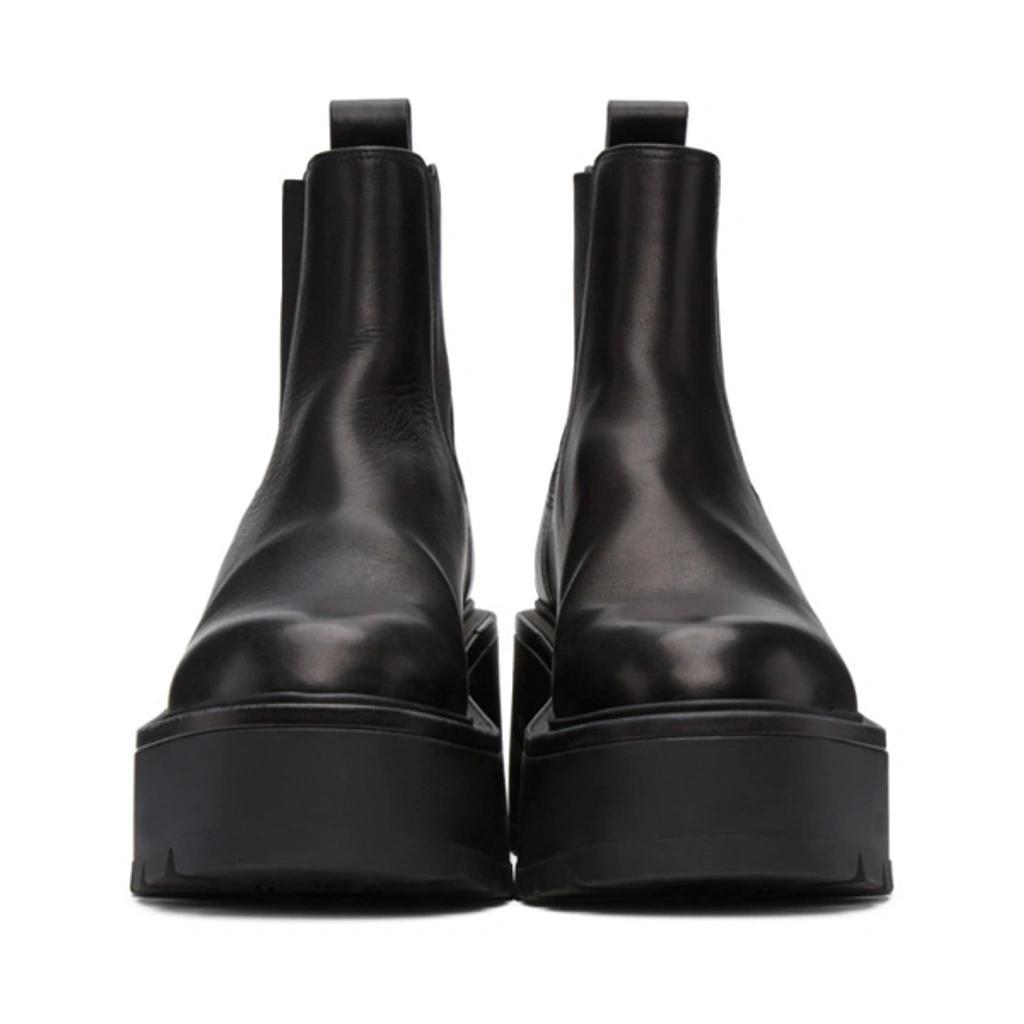 Leather Vlogo Uniqueform Platform Boots In Black product image