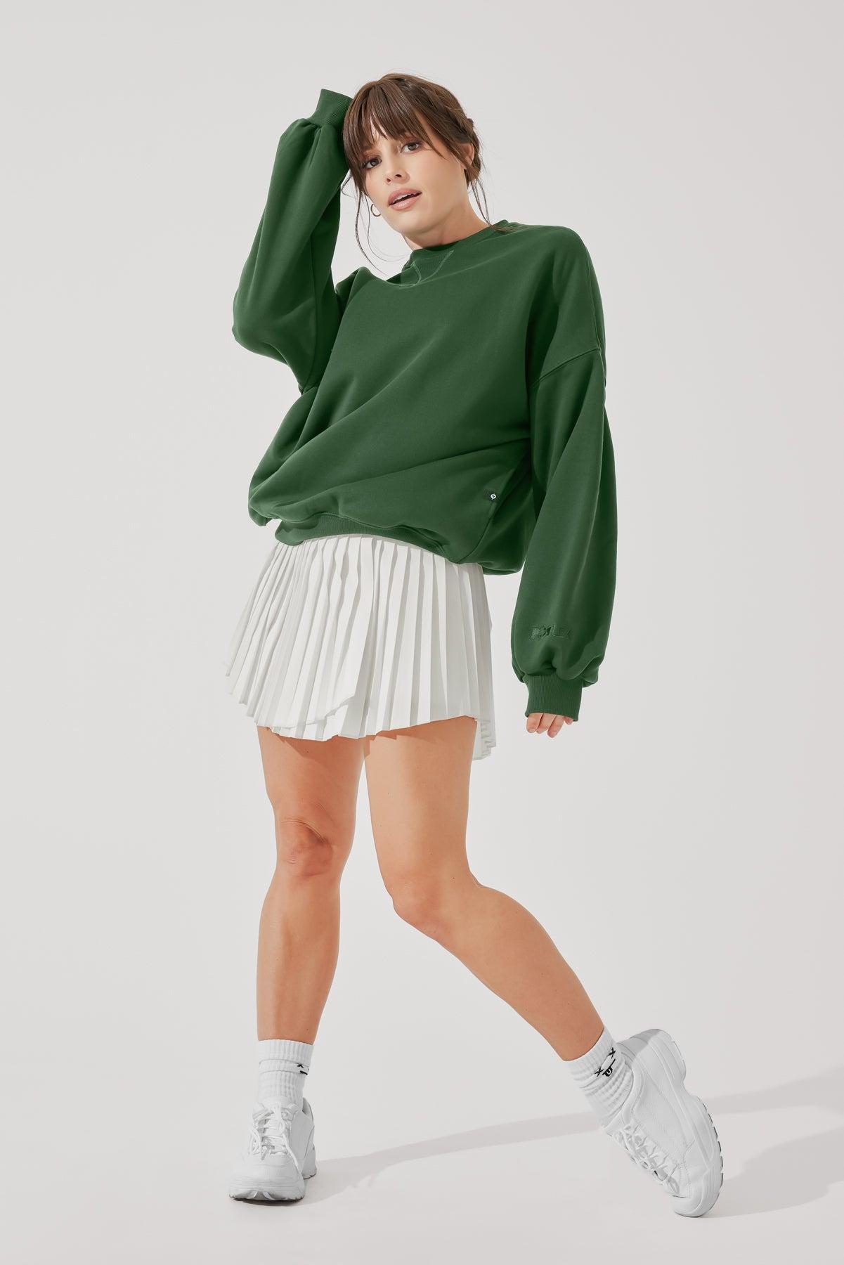 POPFLEX Active Club Cloud Crewneck Sweater - Cream Product Image