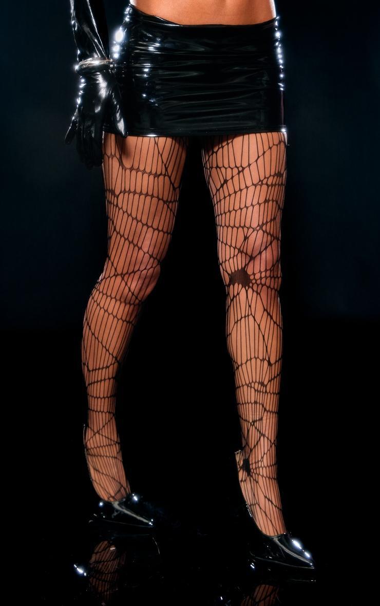 Black Distressed Tights Product Image