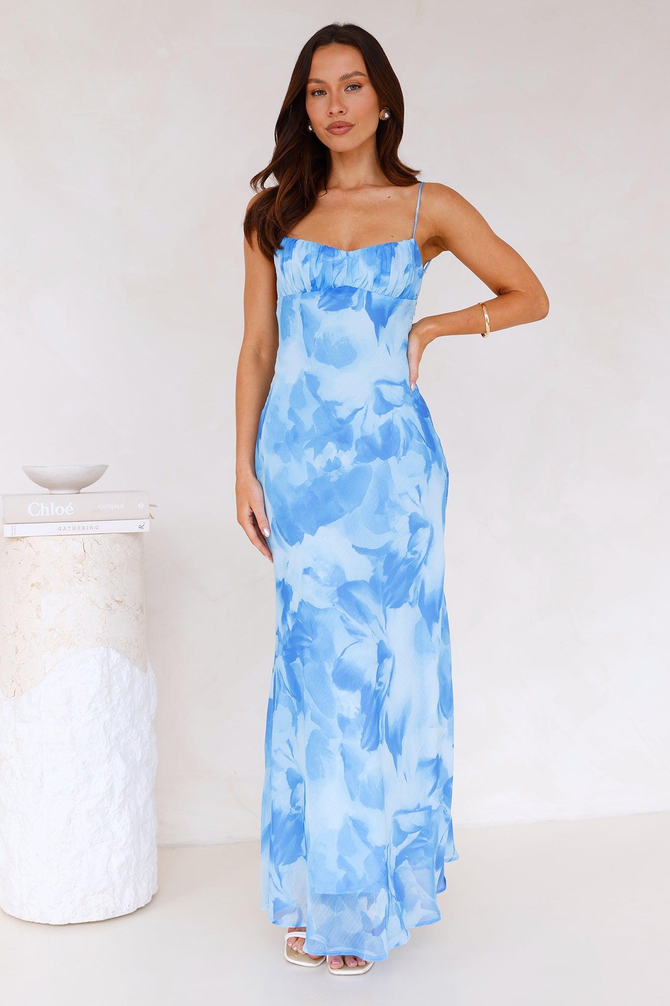 Siren Waters Maxi Dress Blue product image