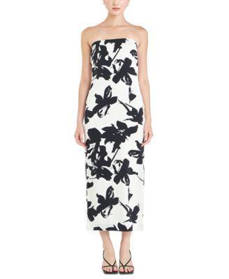 Women's Printed Strapless Maxi Dress Product Image