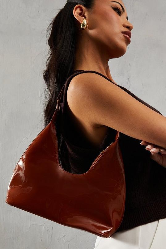 Patent High Shine Shoulder Bag Product Image