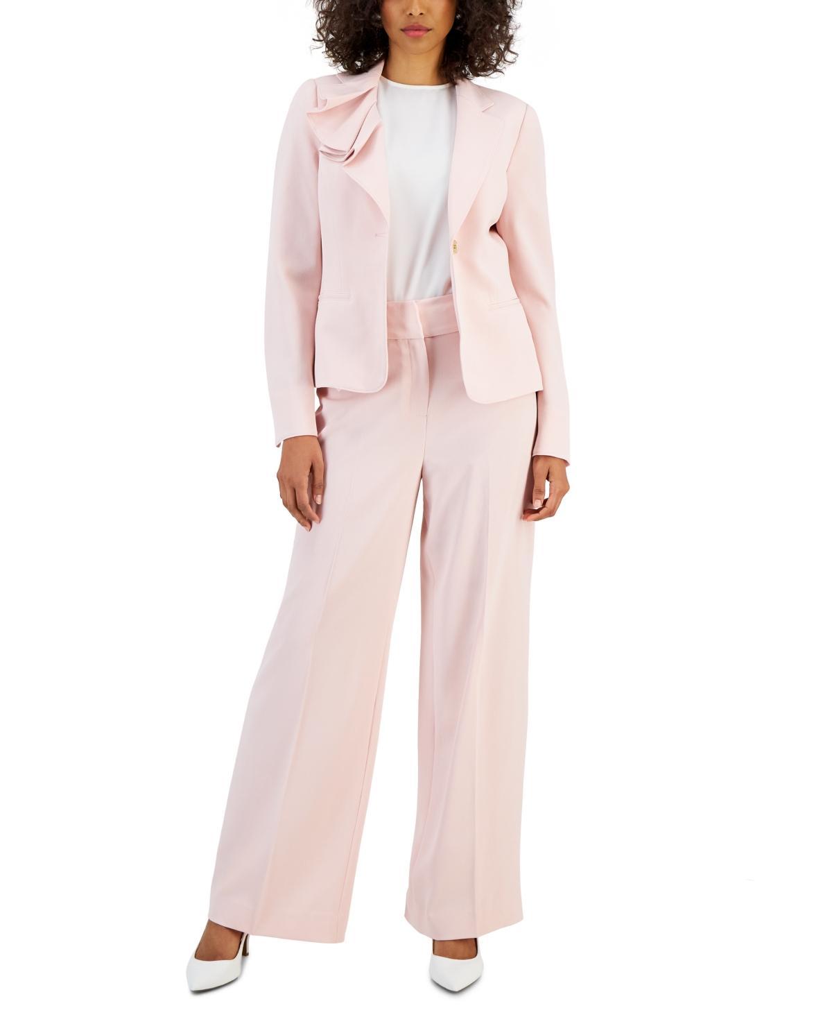 Nipon Boutique Notch Lapel Blazer Wide Leg 2 Product Image