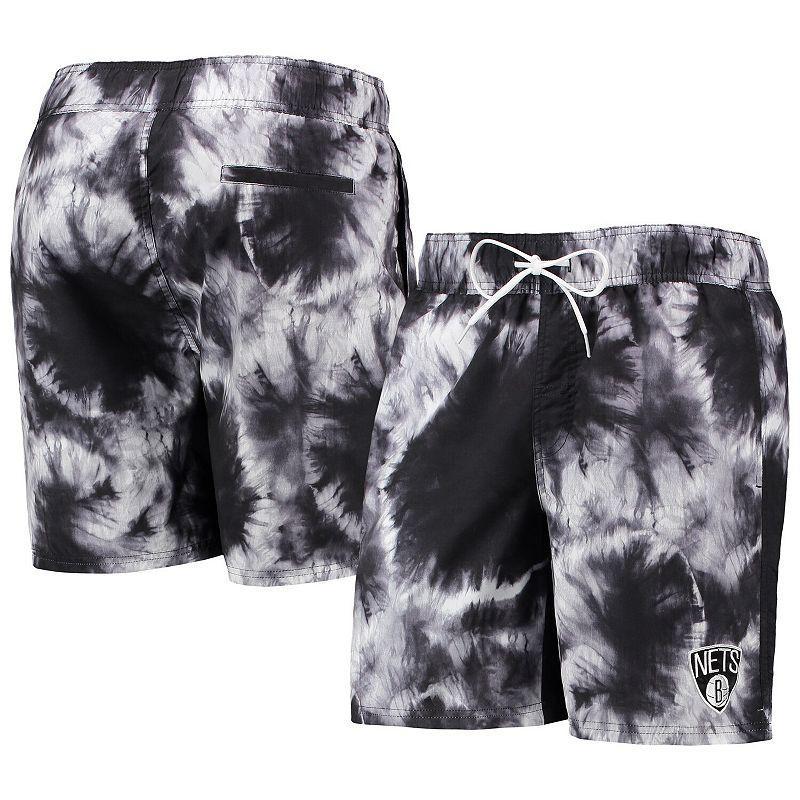 Mens G-Iii Sports By Carl Banks Black Brooklyn Nets Splash Volley Swim Shorts Product Image