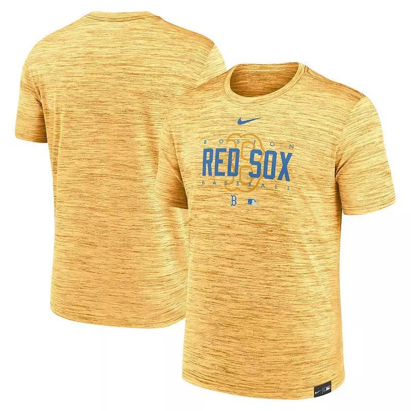 Mens Nike Boston Red Sox City Connect Velocity Practice Performance T-Shirt Product Image