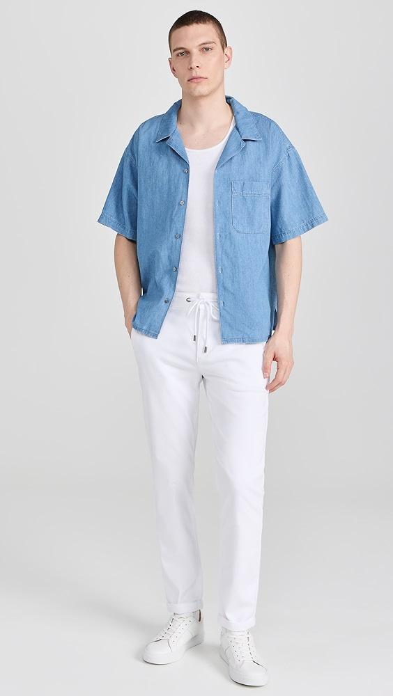 FRAME Chambray Camp Collar Shirt | Shopbop Product Image