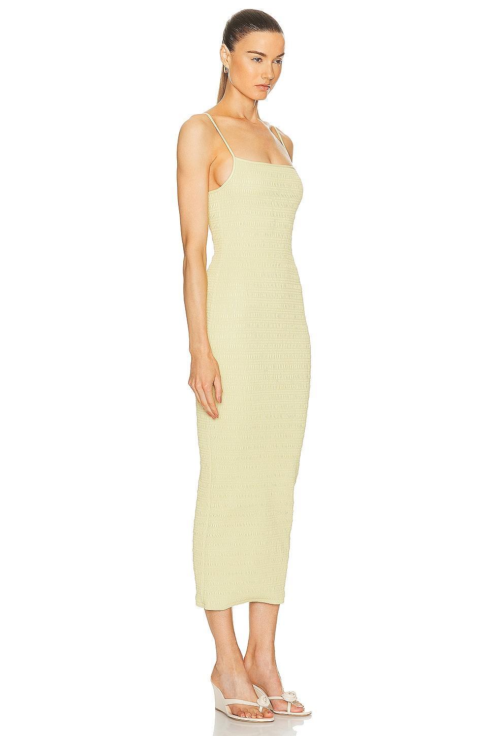 Nanushka Barra Midi Dress in Green Product Image