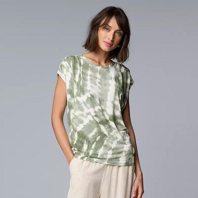 Womens Simply Vera Vera Wang Pleated Dolman Tee Product Image