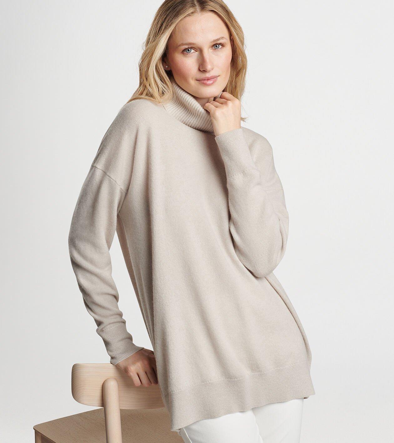 Women's Artisan Crafted Cashmere Turtleneck Sweater Product Image