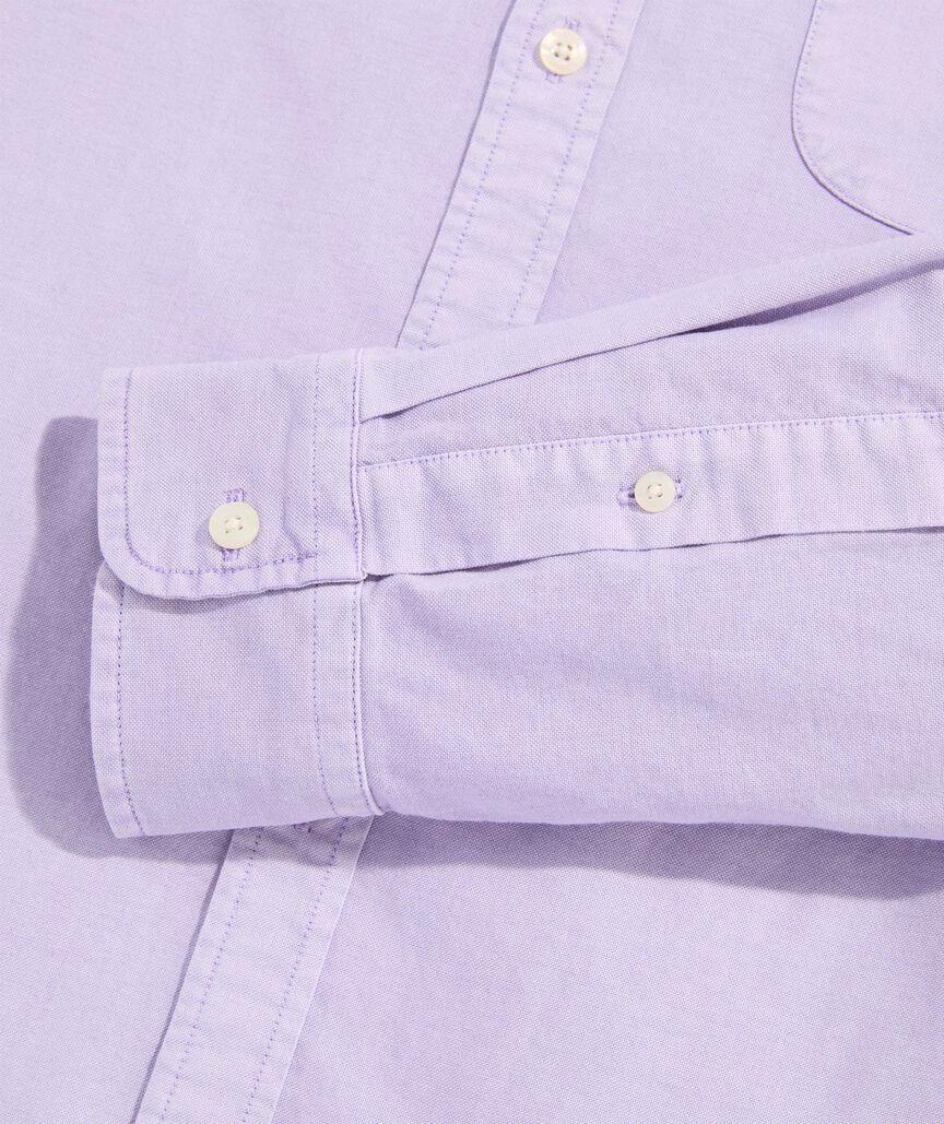 Garment-Dyed Oxford Solid Shirt Product Image