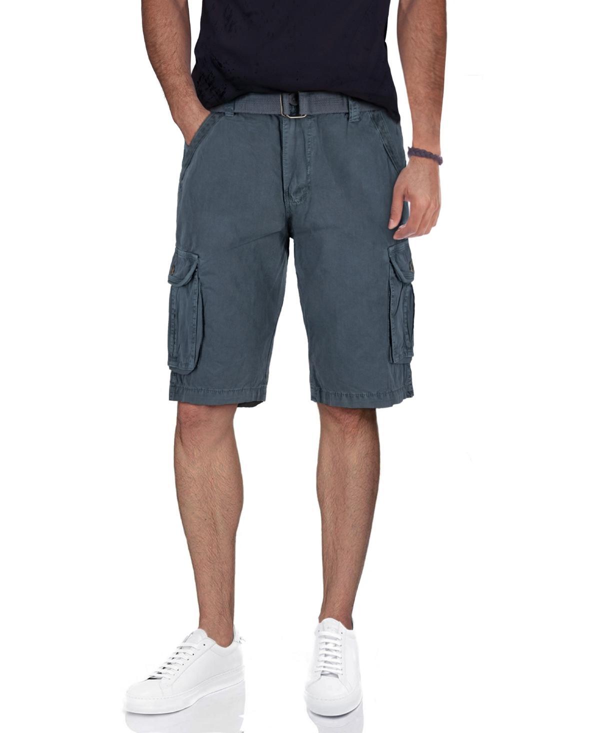 Mens Belted Twill Tape Cargo Shorts Product Image