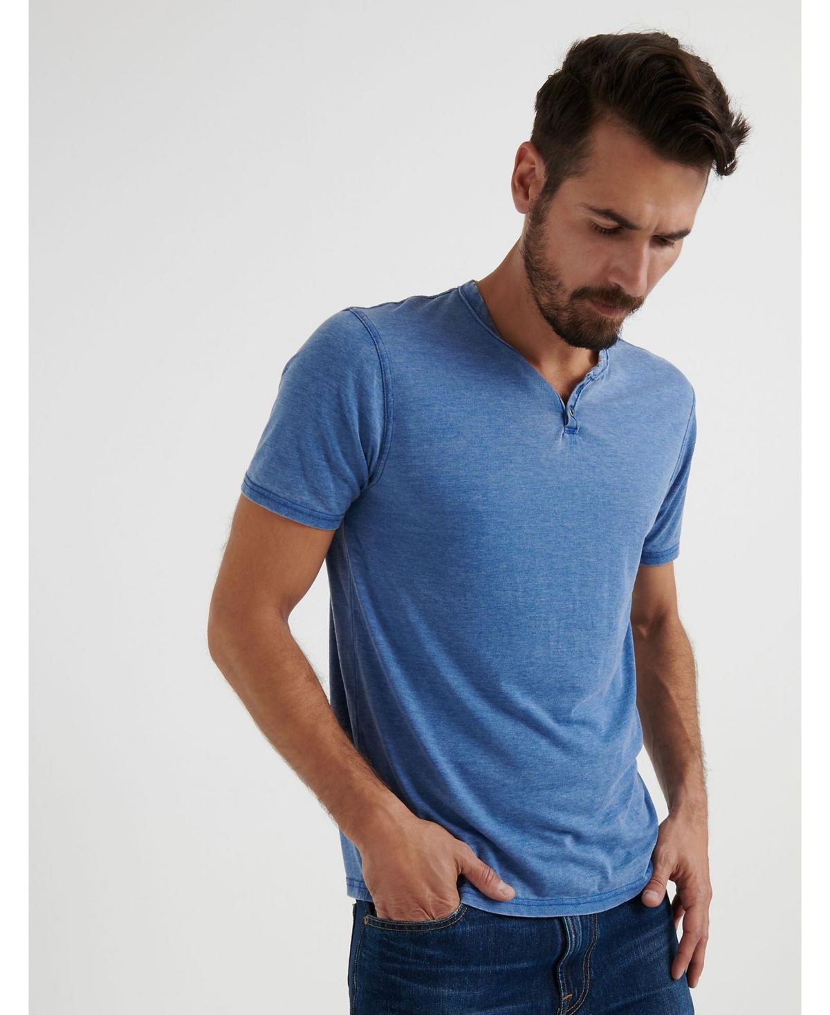 Lucky Brand Button Notch Neck T-Shirt Product Image