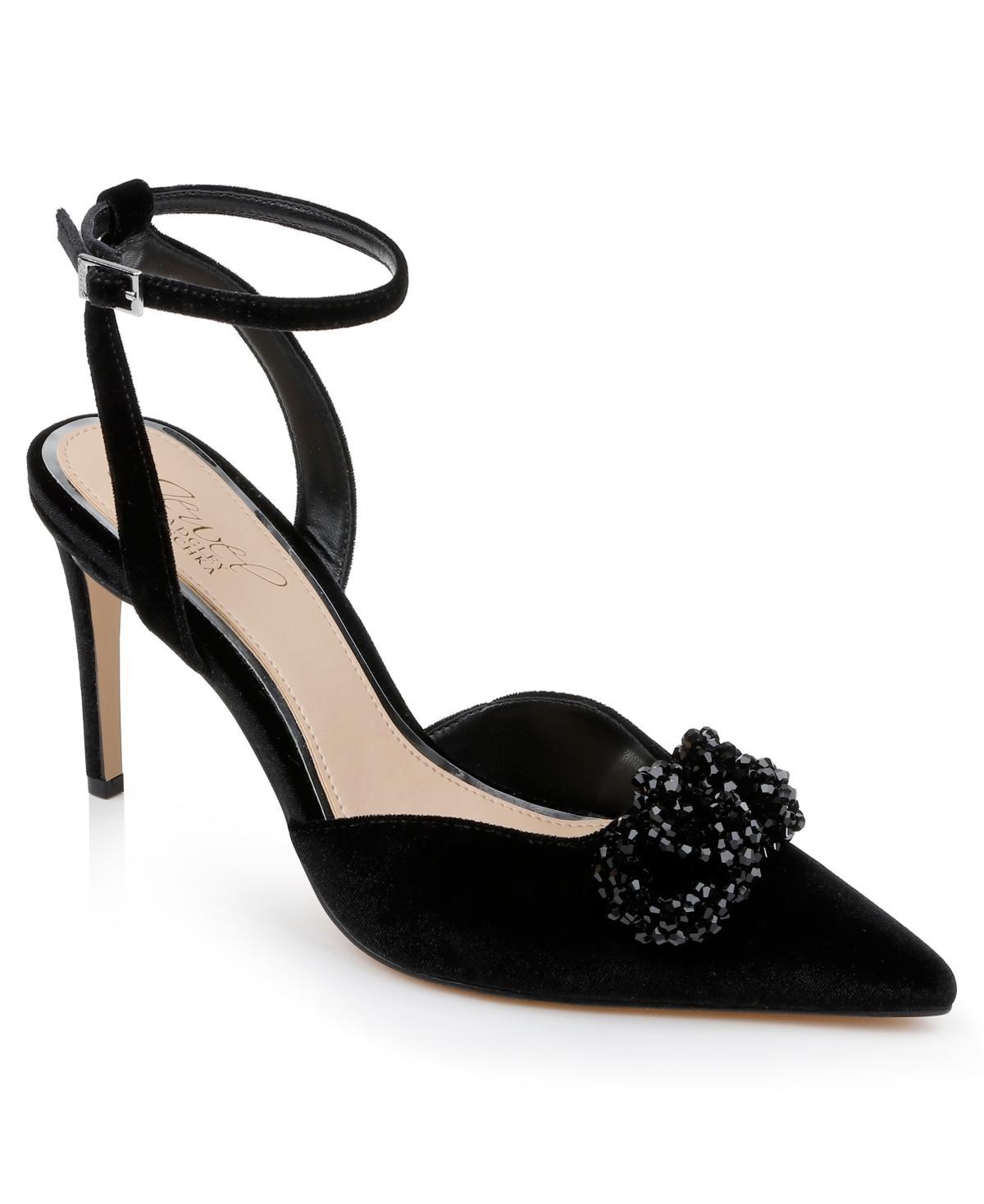 Jewel Badgley Mischka Womens Tailynn Ornamented Ankle Strap Pumps Product Image