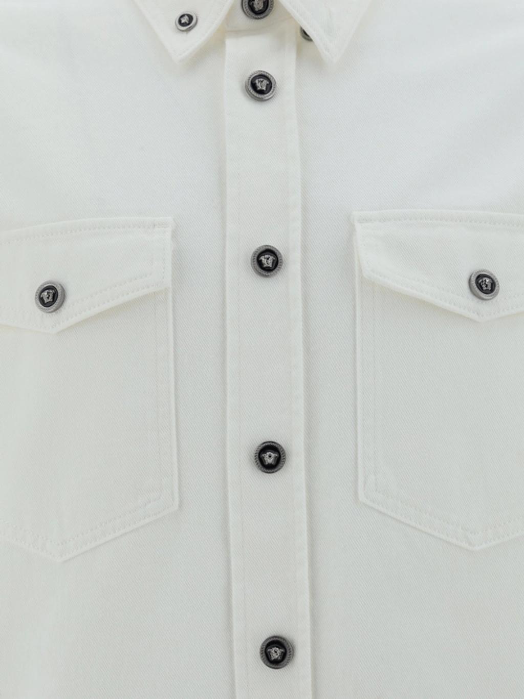 Camicia Denim In White Product Image