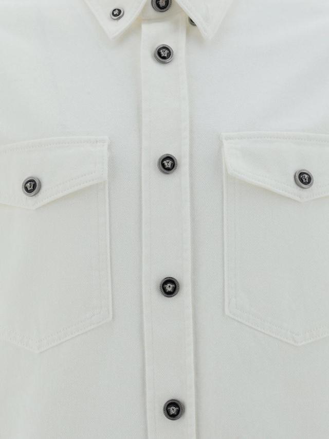 Camicia Denim In White Product Image