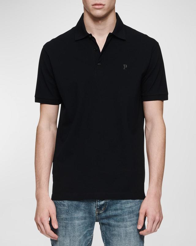 Mens Pique Knit Polo Shirt Product Image