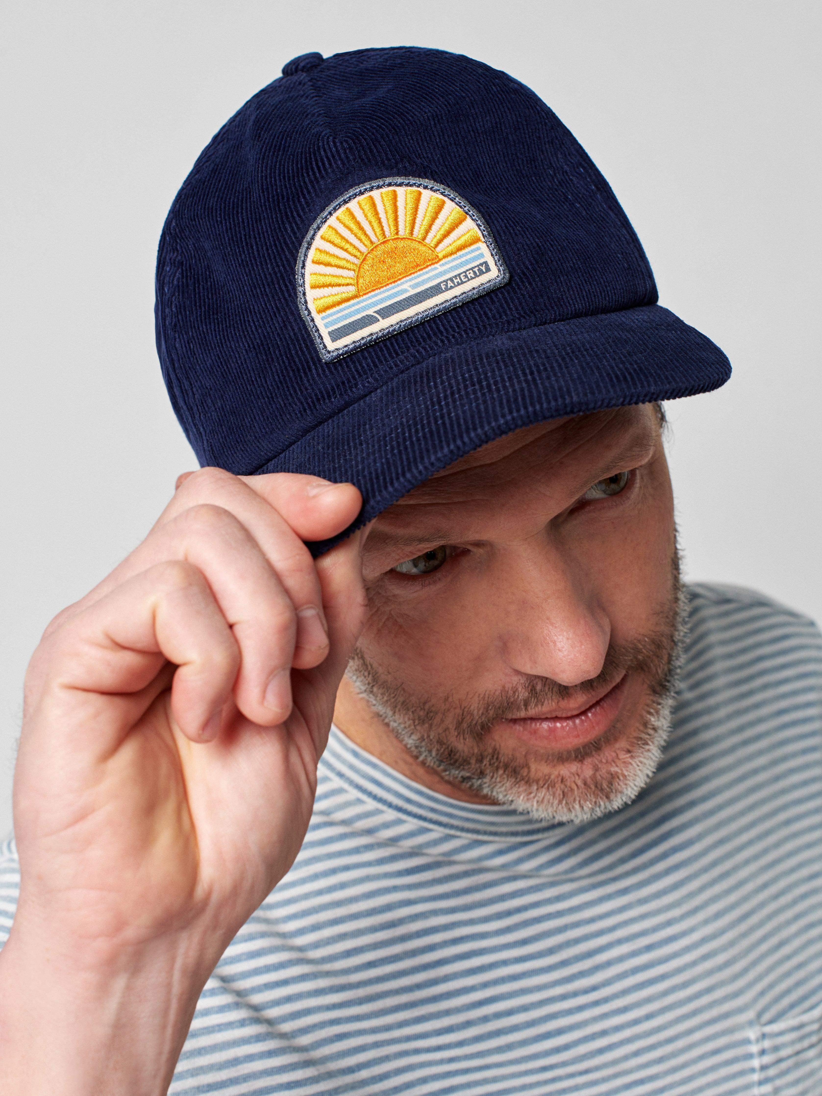 Summer Shore Cord Hat - Navy Male Product Image