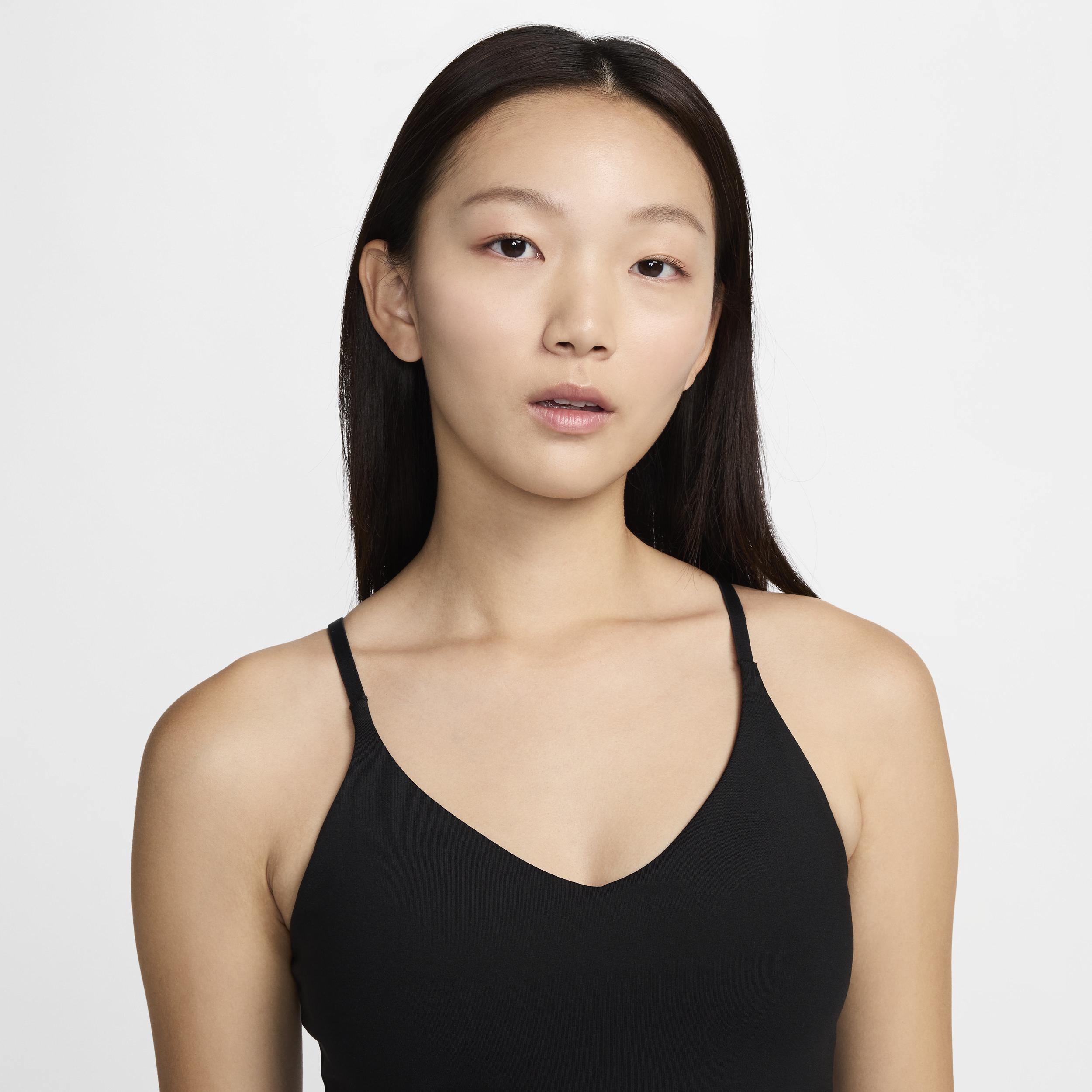 Nike Womens Indy Light-Support Built-In Bra Tank - Black Product Image