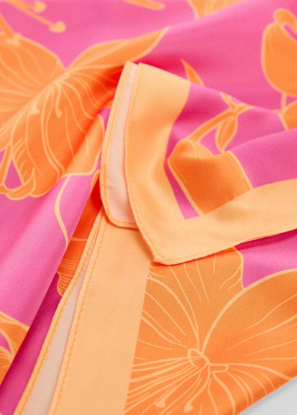 MANGO - Flowers printed scarf - One size - Women Product Image