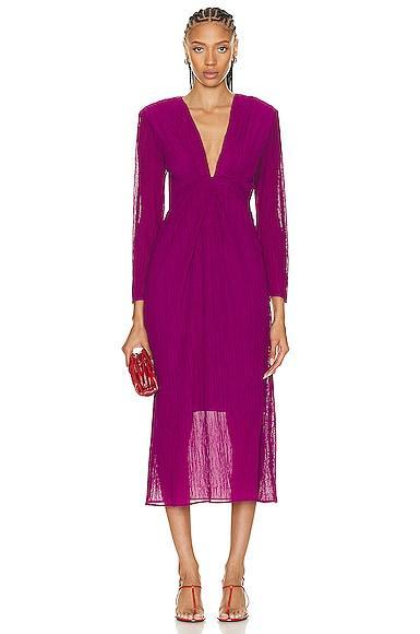 IRO Alofi Dress Wine. (also in 34, 40). Product Image