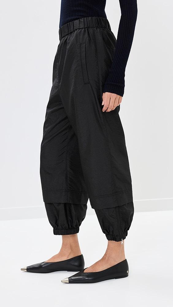 Tibi Crispy Nylon Pull On Joggers | Shopbop Product Image