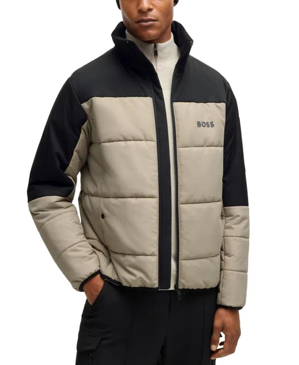 Boss by Hugo Boss Mens Logo Water-Repellent Puffer Jacket Product Image