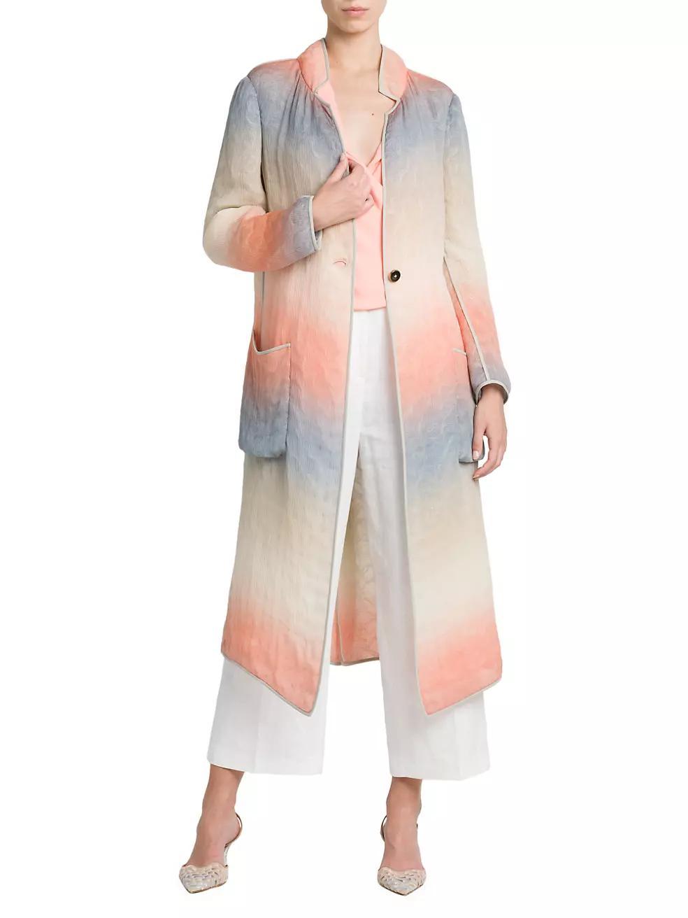 Ombré Silk-Blend Overcoat Product Image